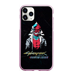 Чехол iPhone 11 Pro матовый Киберпанк 2077 - Фантом Либерти, цвет: 3D-розовый