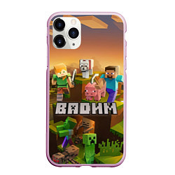 Чехол iPhone 11 Pro матовый Вадим Minecraft