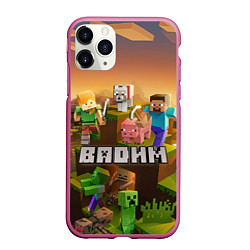 Чехол iPhone 11 Pro матовый Вадим Minecraft