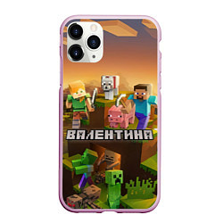 Чехол iPhone 11 Pro матовый Валентина Minecraft