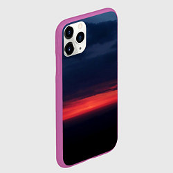 Чехол iPhone 11 Pro матовый Кавказская заря, цвет: 3D-фиолетовый — фото 2