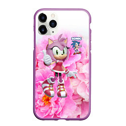 Чехол iPhone 11 Pro матовый Sonic - Amy Rose - Video game