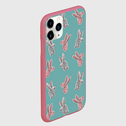 Чехол iPhone 11 Pro матовый Кролли, цвет: 3D-малиновый — фото 2