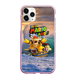 Чехол iPhone 11 Pro матовый Принцесса Персик на корабле Боузера - Super Mario, цвет: 3D-розовый