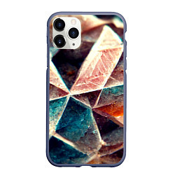 Чехол iPhone 11 Pro матовый Драгоценный камень, цвет: 3D-серый