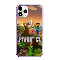 Чехол iPhone 11 Pro матовый Инга Minecraft