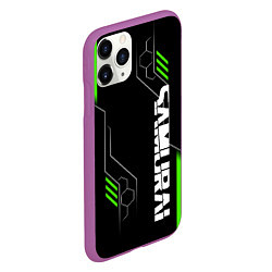 Чехол iPhone 11 Pro матовый Samurai - Зеленые технологии, цвет: 3D-фиолетовый — фото 2