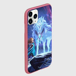 Чехол iPhone 11 Pro матовый Новая личность Кристал Мэйдн, цвет: 3D-малиновый — фото 2