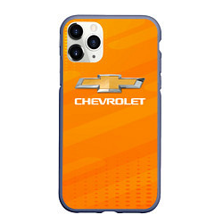 Чехол iPhone 11 Pro матовый Chevrolet абстракция, цвет: 3D-серый