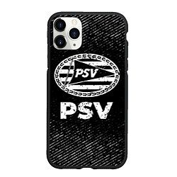 Чехол iPhone 11 Pro матовый PSV с потертостями на темном фоне