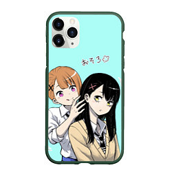 Чехол iPhone 11 Pro матовый Miko and Hana, цвет: 3D-темно-зеленый