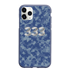 Чехол iPhone 11 Pro матовый Армейский камуфляж 333
