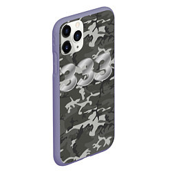 Чехол iPhone 11 Pro матовый Камуфляж 333, цвет: 3D-серый — фото 2