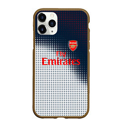 Чехол iPhone 11 Pro матовый Arsenal logo абстракция, цвет: 3D-коричневый