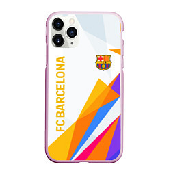 Чехол iPhone 11 Pro матовый Barcelona абстракция цветные геометрии, цвет: 3D-розовый