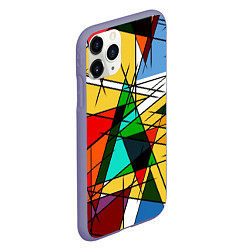 Чехол iPhone 11 Pro матовый Грубый абстрактный фон, цвет: 3D-серый — фото 2