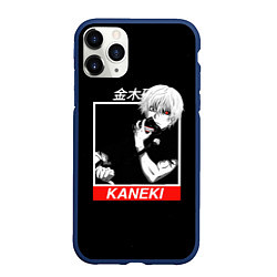 Чехол iPhone 11 Pro матовый Tokyo Ghoul - Kaneki Ken, цвет: 3D-тёмно-синий