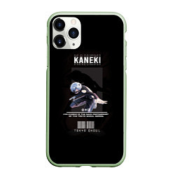 Чехол iPhone 11 Pro матовый Tokyo Ghoul: Kaneki Ken, цвет: 3D-салатовый