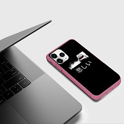 Чехол iPhone 11 Pro матовый Токийский Гуль аниме, цвет: 3D-малиновый — фото 2