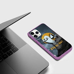 Чехол iPhone 11 Pro матовый Fly or die! Castle, цвет: 3D-фиолетовый — фото 2