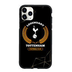 Чехол iPhone 11 Pro матовый Лого Tottenham и надпись legendary football club н