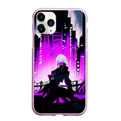 Чехол iPhone 11 Pro матовый Люси из аниме Cyberpunk Edgerunners, цвет: 3D-розовый