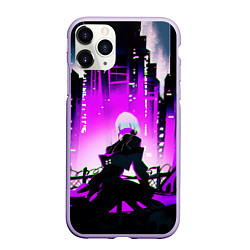 Чехол iPhone 11 Pro матовый Люси из аниме Cyberpunk Edgerunners