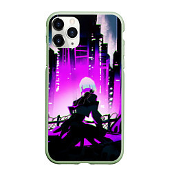 Чехол iPhone 11 Pro матовый Люси из аниме Cyberpunk Edgerunners, цвет: 3D-салатовый