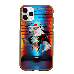 Чехол iPhone 11 Pro матовый Мишка-зомби - Halloween