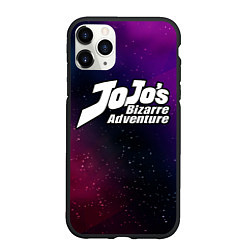 Чехол iPhone 11 Pro матовый JoJo Bizarre Adventure gradient space, цвет: 3D-черный