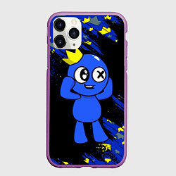Чехол iPhone 11 Pro матовый Радужные друзья Синий, цвет: 3D-фиолетовый