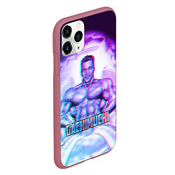 Чехол iPhone 11 Pro матовый Billie Herrington: Gachimuchi, цвет: 3D-малиновый — фото 2