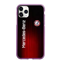 Чехол iPhone 11 Pro матовый Mercedes-Benz art