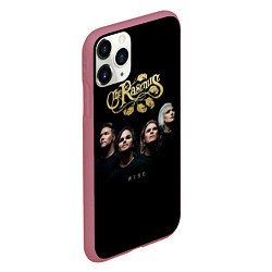 Чехол iPhone 11 Pro матовый The Rasmus rise, цвет: 3D-малиновый — фото 2