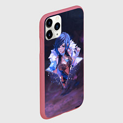 Чехол iPhone 11 Pro матовый Е Лань в примогеме, цвет: 3D-малиновый — фото 2