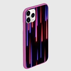 Чехол iPhone 11 Pro матовый Метеоритный дождь, цвет: 3D-фиолетовый — фото 2