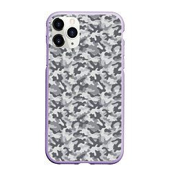 Чехол iPhone 11 Pro матовый Камуфляж М-21 серый