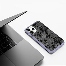 Чехол iPhone 11 Pro матовый Камуфляж Metro, цвет: 3D-светло-сиреневый — фото 2