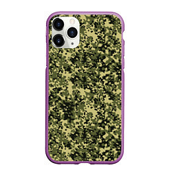 Чехол iPhone 11 Pro матовый Камуфляж Flecktarn Jeitai