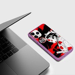 Чехол iPhone 11 Pro матовый Танджиров Комадо - Клинок, цвет: 3D-фиолетовый — фото 2