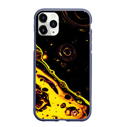 Чехол iPhone 11 Pro матовый Золотая вода, цвет: 3D-серый