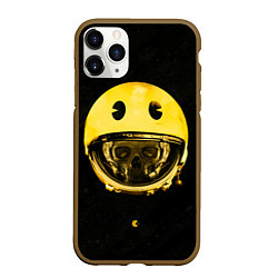 Чехол iPhone 11 Pro матовый Space pac-man, цвет: 3D-коричневый