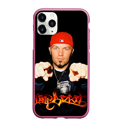 Чехол iPhone 11 Pro матовый Limp Bizkit, цвет: 3D-малиновый