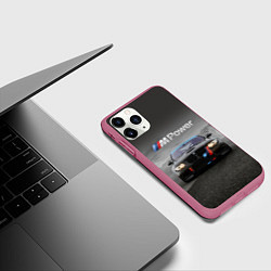 Чехол iPhone 11 Pro матовый Спортивная бэха в пустыне, цвет: 3D-малиновый — фото 2