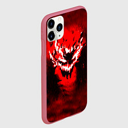 Чехол iPhone 11 Pro матовый SHADOW FIEND PHONK ZXC, цвет: 3D-малиновый — фото 2