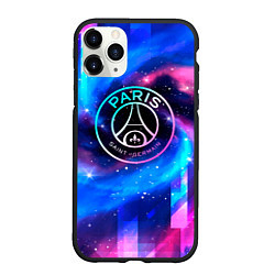 Чехол iPhone 11 Pro матовый PSG неоновый космос