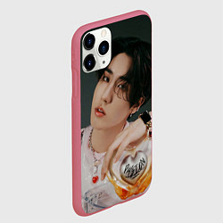 Чехол iPhone 11 Pro матовый Maxident Han, цвет: 3D-малиновый — фото 2