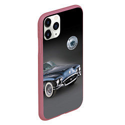 Чехол iPhone 11 Pro матовый Buick Wildcat - cabriolet, цвет: 3D-малиновый — фото 2