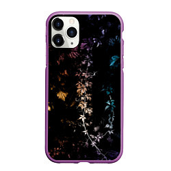 Чехол iPhone 11 Pro матовый Magic Foliage, цвет: 3D-фиолетовый