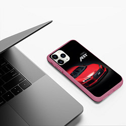 Чехол iPhone 11 Pro матовый Audi quattro ABT autotuning, цвет: 3D-малиновый — фото 2